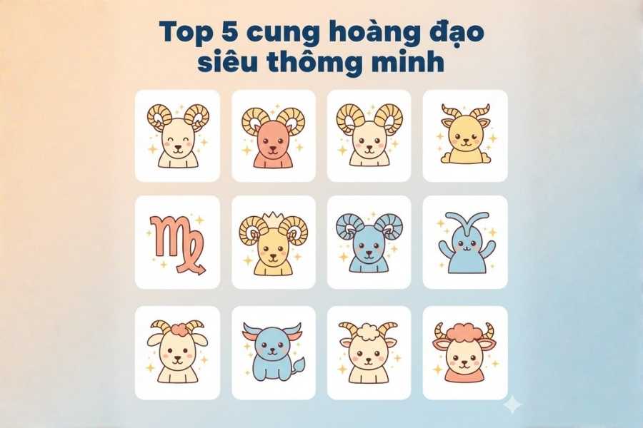 Top 5 cung hoàng đạo siêu thông minh: Giải mã chỉ số IQ và tài năng thiên bẩm